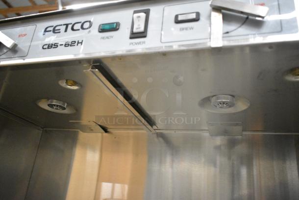 Fetco CBS-62H Stainless Steel Commercial Countertop Double Coffee Machine w/ Hot Water Dispenser and 2 Metal Brew Baskets. 120/208-240 Volts, 1 Phase. - Image 6 of 8