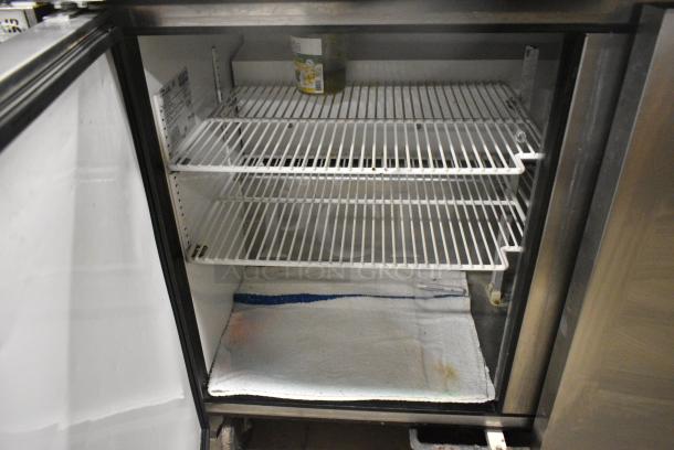 True TSSU-48-12 Stainless Steel Commercial Sandwich Salad Prep Table Bain Marie Mega Top on Commercial Casters. 115 Volts, 1 Phase. Cannot Test - Unit Trips Breaker - Image 5 of 9