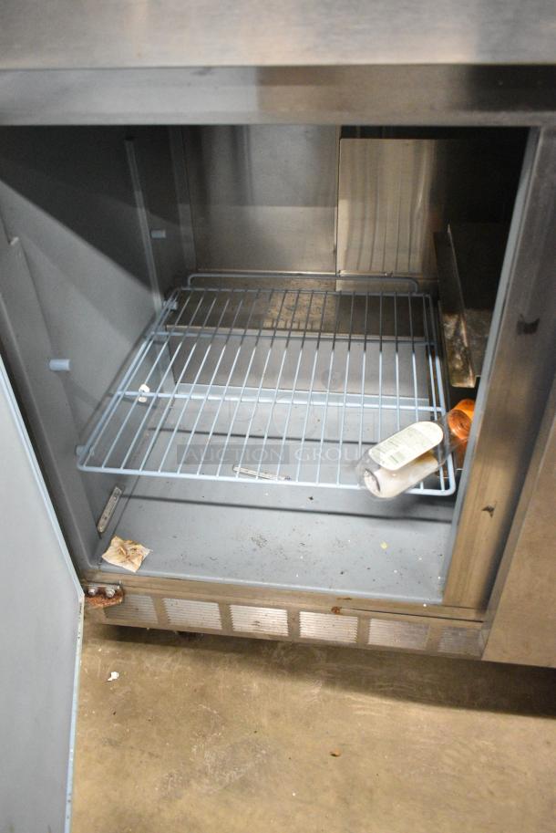 Delfield Stainless Steel Commercial Sandwich Salad Prep Table Bain Marie Mega Top on Commercial Casters. 115 Volts, 1 Phase. Tested and Working! - Image 5 of 14