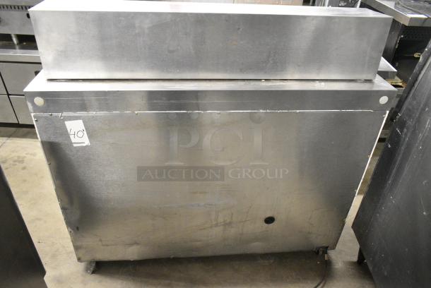 Delfield Stainless Steel Commercial Sandwich Salad Prep Table Bain Marie Mega Top on Commercial Casters. 115 Volts, 1 Phase. Tested and Working! - Image 10 of 14