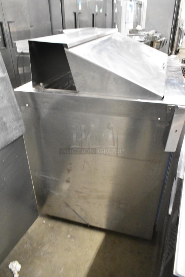 Delfield Stainless Steel Commercial Sandwich Salad Prep Table Bain Marie Mega Top on Commercial Casters. 115 Volts, 1 Phase. Tested and Working! - Image 11 of 14