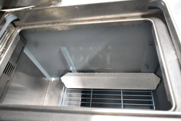 Delfield Stainless Steel Commercial Sandwich Salad Prep Table Bain Marie Mega Top on Commercial Casters. 115 Volts, 1 Phase. Tested and Working! - Image 12 of 14
