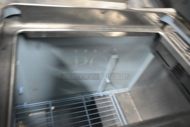 Delfield Stainless Steel Commercial Sandwich Salad Prep Table Bain Marie Mega Top on Commercial Casters. 115 Volts, 1 Phase. Tested and Working! - Image 13 of 14