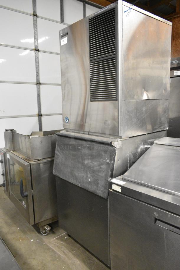 Hoshizaki KM-901MAH Stainless Steel Commercial Ice Machine on Commercial Ice Bin. 208-230 Volts, 1 Phase. - Image 2 of 6