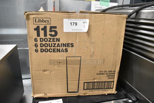 Box of 9 Libbey 115 Straight Sided 13.5 oz. Customizable Zombie Glass - Image 2 of 4