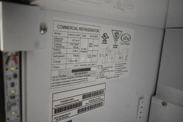 IDW G-4SI-N-2-3-4-B-5 Metal Mini Cooler Merchandiser. 110-120 Volts, 1 Phase. Tested and Working! - Image 3 of 3