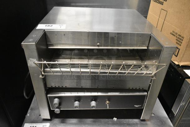 BRAND NEW SCRATCH AND DENT! Vollrath JT3BH Stainless Steel Commercial Electric Powered Countertop Electric Powered Conveyor Toaster Oven. 208 Volts. - Image 1 of 7