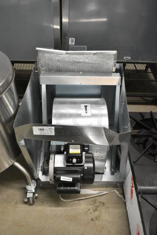 BRAND NEW SCRATCH AND DENT! 2024 Naks SF7 Stainless Steel Commercial Direct Drive Premium Efficiency Supply Fan with Intake Hood.