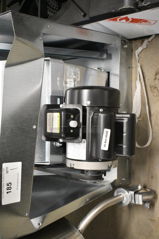 BRAND NEW SCRATCH AND DENT! 2024 Naks SF7 Stainless Steel Commercial Direct Drive Premium Efficiency Supply Fan with Intake Hood. - Image 2 of 4