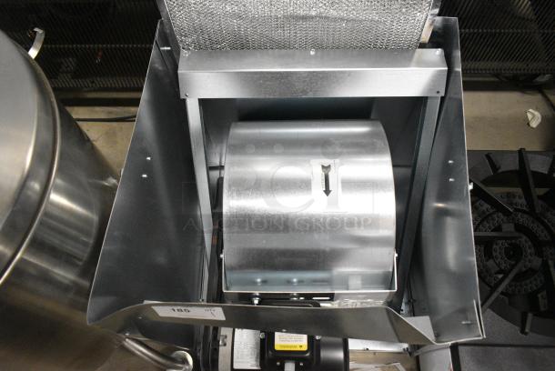 BRAND NEW SCRATCH AND DENT! 2024 Naks SF7 Stainless Steel Commercial Direct Drive Premium Efficiency Supply Fan with Intake Hood. - Image 3 of 4