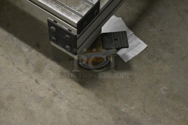 Metal Commercial Floor Style Label Machine on Commercial Casters. - Image 2 of 8