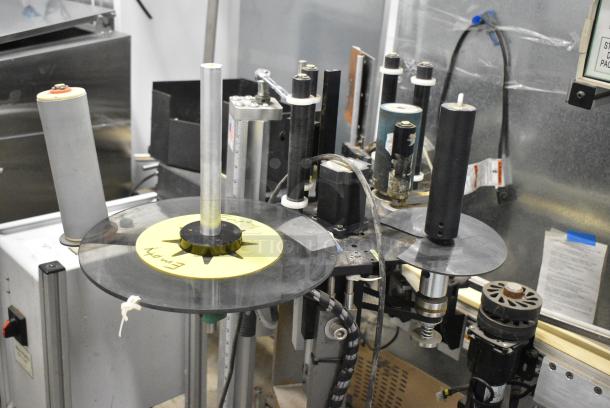 Metal Commercial Floor Style Label Machine on Commercial Casters. - Image 3 of 8