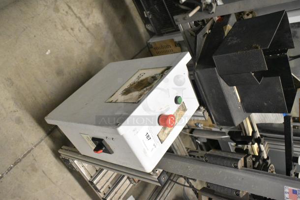 Metal Commercial Floor Style Label Machine on Commercial Casters. - Image 7 of 8