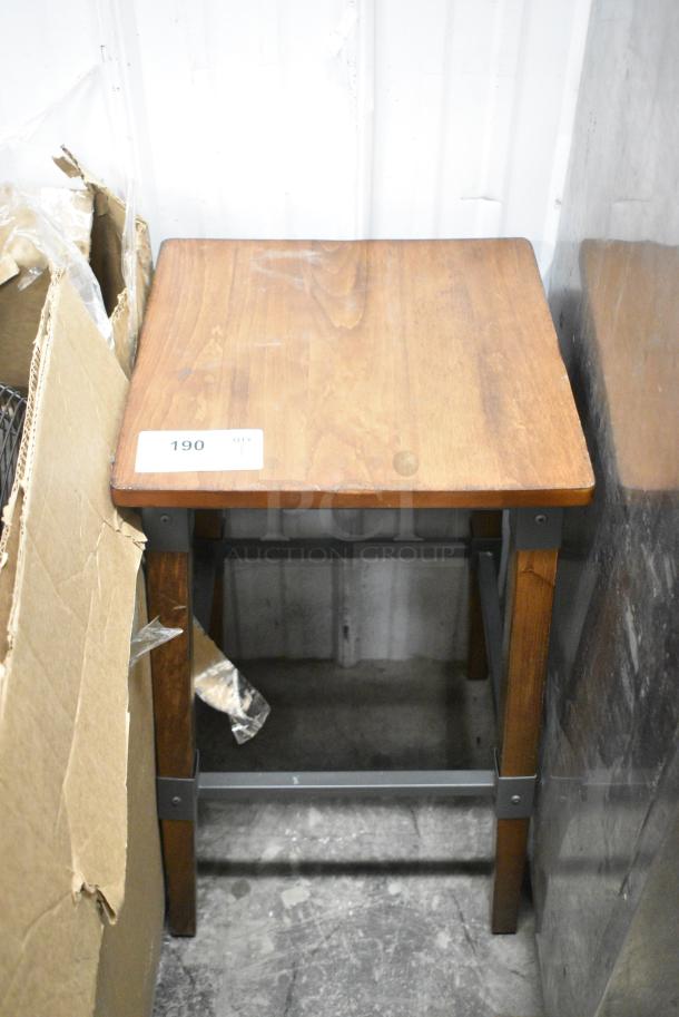 Wooden Bar Stool - Image 1 of 3