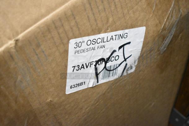 BRAND NEW SCRATCH AND DENT! 73AVF30PBCO Boltic 30" 3-Speed Oscillating Pedestal Fan. 120 Volts, 1 Phase. - Image 3 of 3