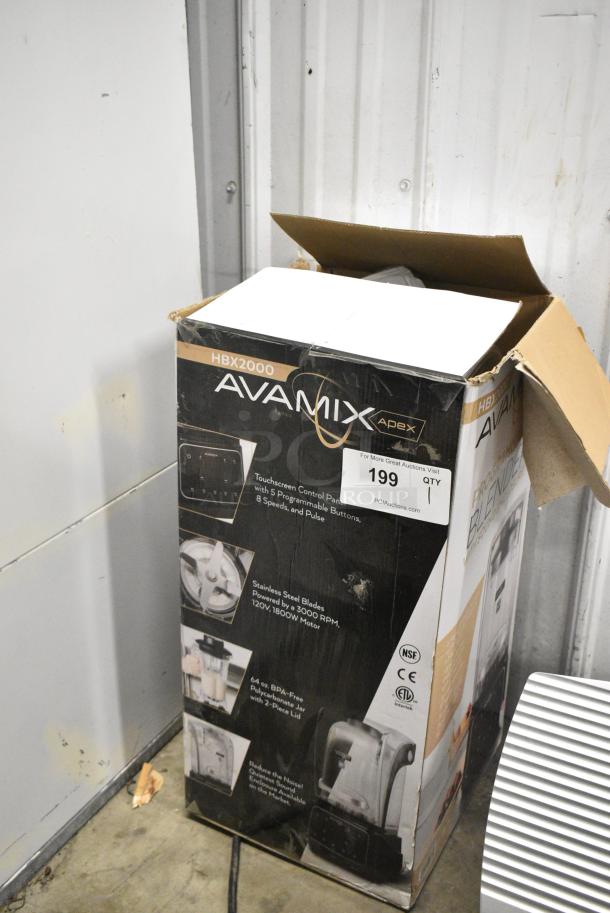 BRAND NEW SCRATCH AND DENT! AvaMix HBX2000 64 oz. 3 1/2 hp Programmable Commercial Blender with Touchpad and Sound Enclosure. - Image 4 of 14