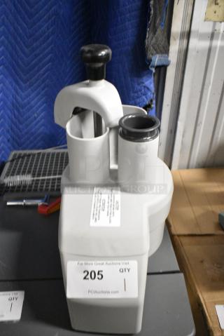 BRAND NEW SCRATCH AND DENT! Gray Poly Continuous Feed Head for Food Processor.