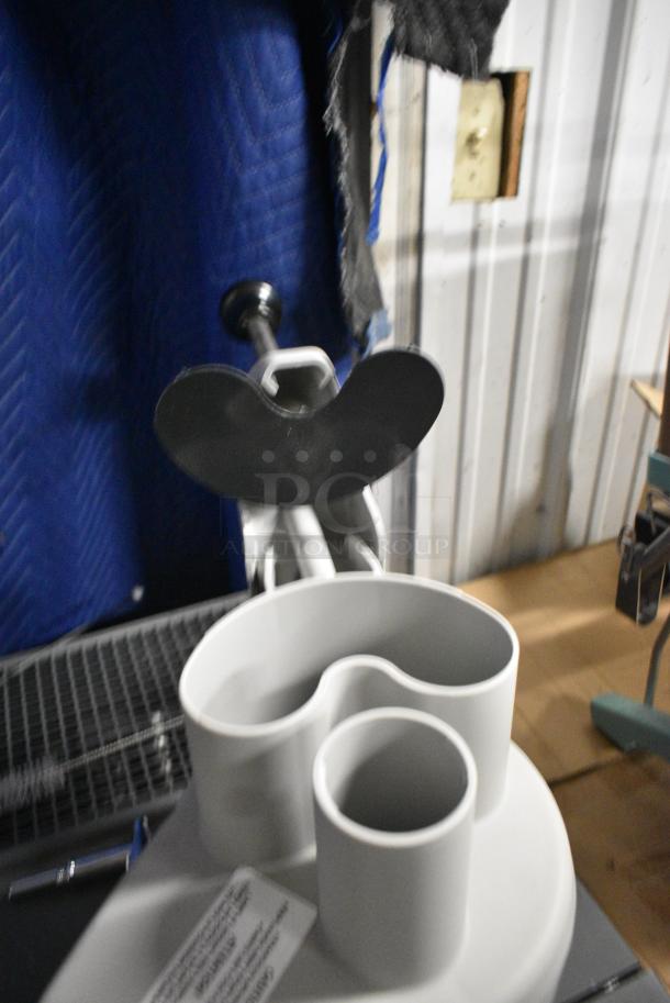 BRAND NEW SCRATCH AND DENT! Gray Poly Continuous Feed Head for Food Processor. - Image 6 of 6