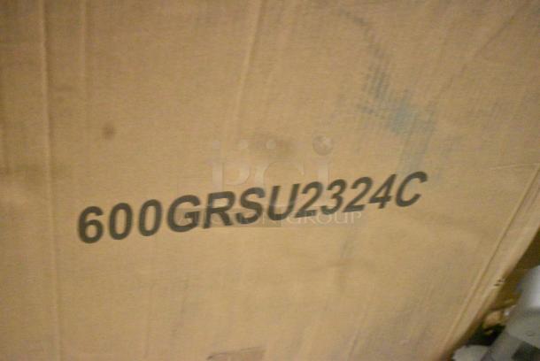 BRAND NEW SCRATCH AND DENT! Regency 600GRSU2324C Stainless Steel Corrugated Top Glass Rack Storage Unit - 23" x 24" - Image 2 of 2