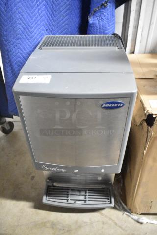 2017 Follett 12CI425A Symphony Stainless Steel Commercial Countertop Ice Maker and Water Dispenser. 115 Volts, 1 Phase.