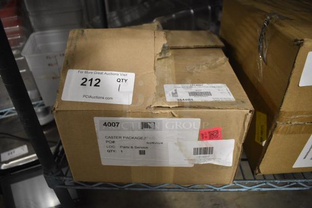 BRAND NEW SCRATCH AND DENT! Box of 1314007 Alto-Shaam 4007 5" Rigid and Swivel Casters - 4/Set - Image 3 of 4