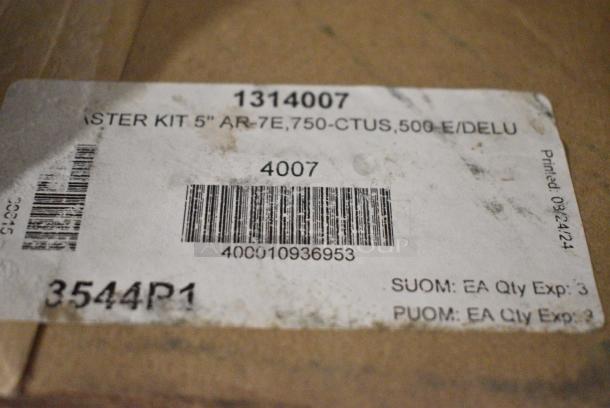 BRAND NEW SCRATCH AND DENT! Box of 1314007 Alto-Shaam 4007 5" Rigid and Swivel Casters - 4/Set - Image 4 of 4