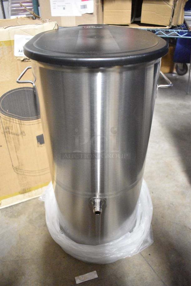 BRAND NEW SCRATCH AND DENT! Bunn TDO-5 5 Gallon Iced Tea Dispenser with Solid Plastic Lid - Image 1 of 7
