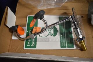 BRAND NEW SCRATCH AND DENT! 436G1775 Guardian Equipment G1775 Right Hand Deck Mounted Eye and Face Wash Station with 90 Degree Swivel