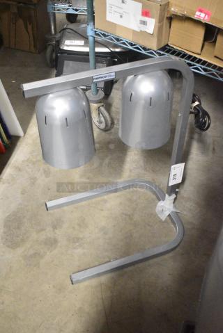 BRAND NEW SCRATCH AND DENT! Nemco 6000A-2 Two Bulb Freestanding Heat Lamp. 120 Volts, 1 Phase. Cannot Test Due To Cut Power Cord