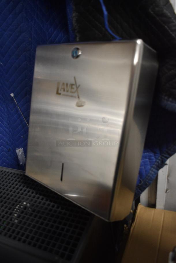 BRAND NEW SCRATCH AND DENT! Lavex Stainless Steel Paper Towel Dispenser - Image 2 of 3