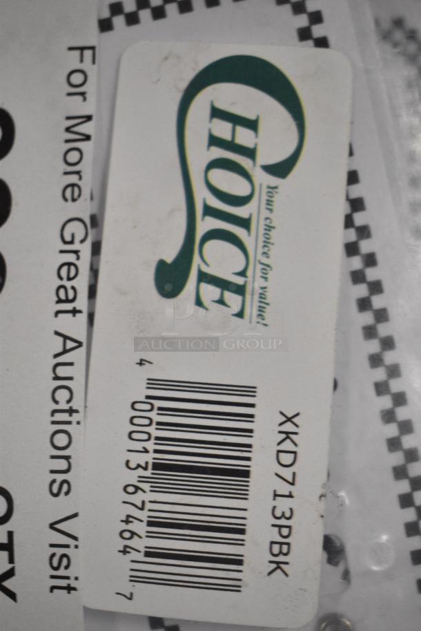 3 BRAND NEW SCRATCH AND DENT! XKD713PBK Choice Rectangular Write-On Deli Wheel Sign Spear with Black Checkered Border - 25/Pack. 3 Times Your Bid! - Image 3 of 3