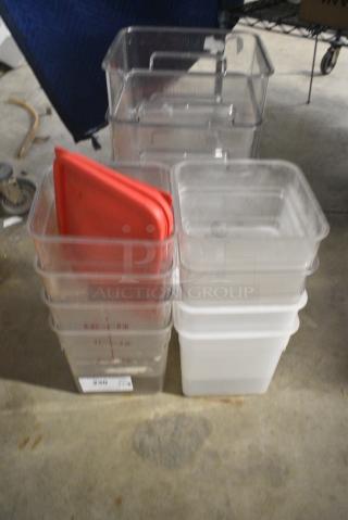 Lot of 13 Poly Items Including Containers and Lids