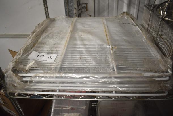 BRAND NEW SCRATCH AND DENT! Lot of 5 Poly Coated Racks - Image 1 of 3
