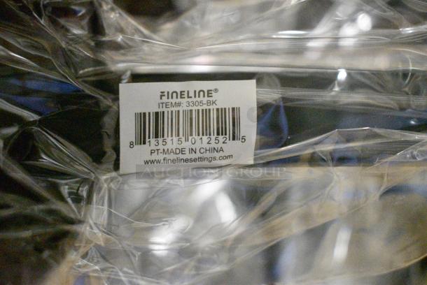 Box of BRAND NEW! Fineline 3305-BK Platter Pleasers 5 oz. Black Plastic Punch / Serving Disposable Ladle - Image 3 of 5