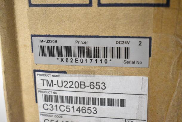 BRAND NEW SCRATCH AND DENT! Epson TM-U220B Receipt Printer - Image 6 of 6