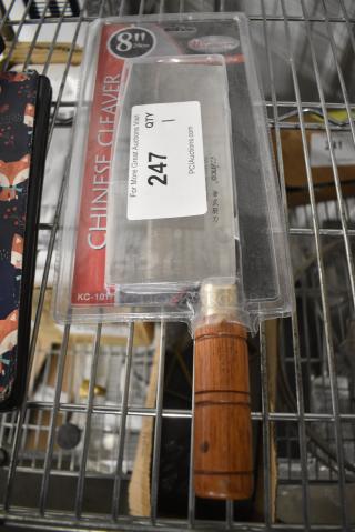 BRAND NEW SCRATCH AND DENT! Winware 8" Stainless Steel Chinese Cleaver