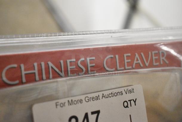 BRAND NEW SCRATCH AND DENT! Winware 8" Stainless Steel Chinese Cleaver - Image 3 of 5