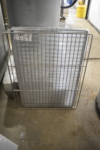 4 BRAND NEW SCRATCH AND DENT! Various Metal Racks. 4 Times Your Bid!