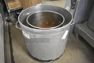 2 Various Metal Stock Pots. 2 Times Your Bid!