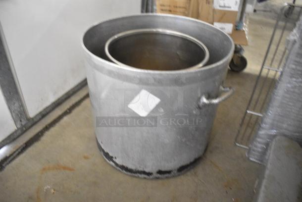 2 Various Metal Stock Pots. 2 Times Your Bid! - Image 2 of 3