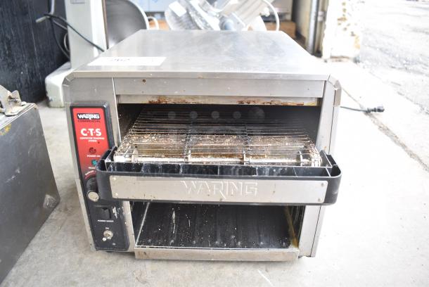 Waring CTS1000 Stainless Steel Commercial Countertop Electric Powered Conveyor Toaster Oven. 120 Volts, 1 Phase. Tested and Working! - Image 1 of 6