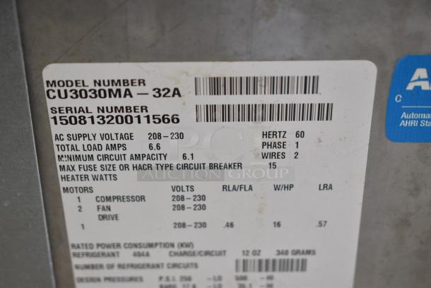 Scotsman CU3030MA-32A Stainless Steel Commercial Self Contained Undercounter Ice Machine. 208-230 Volts, 1 Phase. - Image 5 of 6