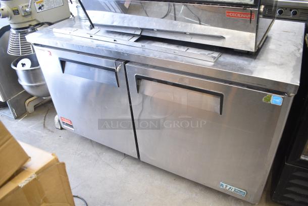 Turbo Air MUR-60 Stainless Steel Commercial 2 Door Undercounter Cooler. 115 Volts, 1 Phase. Tested and Working! - Image 2 of 6