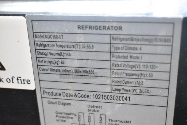 MDC160-ST Metal Countertop Deli Display Merchandiser. 110-120 Volts, 1 Phase. Tested and Working! - Image 5 of 5