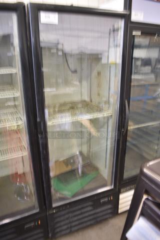 Fagor FM-16 Metal Commercial Single Door Reach In Cooler Merchandiser w/ Poly Coated Racks. 115 Volts, 1 Phase. Tested and Powers On But Does Not Get Cold