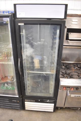 Maxx Cold MXM1-23RHC Metal Commercial Single Door Reach In Cooler Merchandiser w/ Poly Coated Racks. 115 Volts, 1 Phase. Tested and Working!