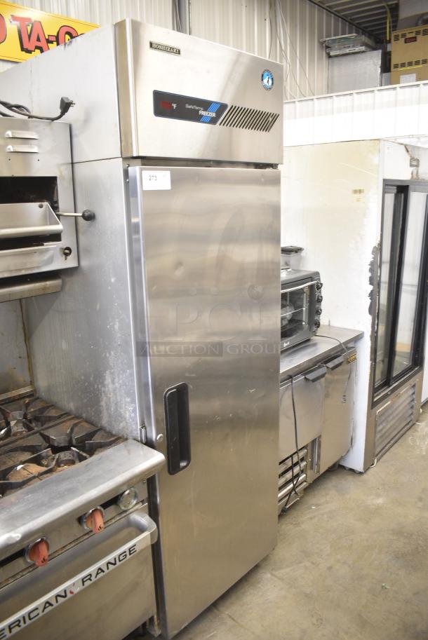 Hoshizaki FH1-AAC Stainless Steel Commercial Single Door Reach In Freezer w/ Poly Coated Racks. 115 Volts, 1 Phase. Tested and Working! - Image 1 of 6
