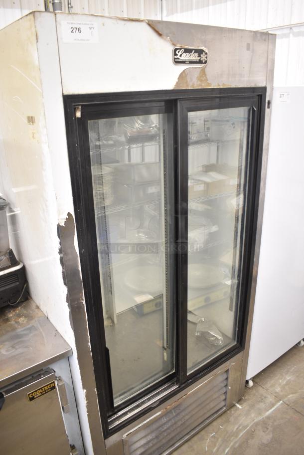 2018 Leader ESLS38 S/C Metal Commercial 2 Door Reach In Cooler Merchandiser. 115 Volts, 1 Phase. Tested and Does Not Power On - Image 1 of 6