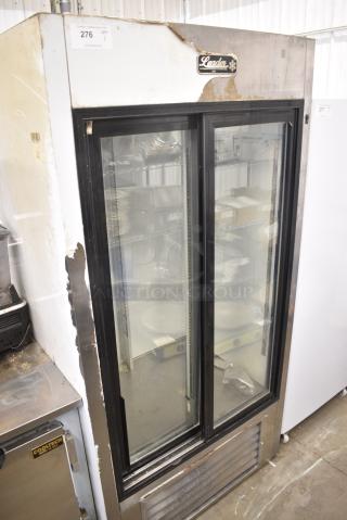 2018 Leader ESLS38 S/C Metal Commercial 2 Door Reach In Cooler Merchandiser. 115 Volts, 1 Phase. Tested and Does Not Power On