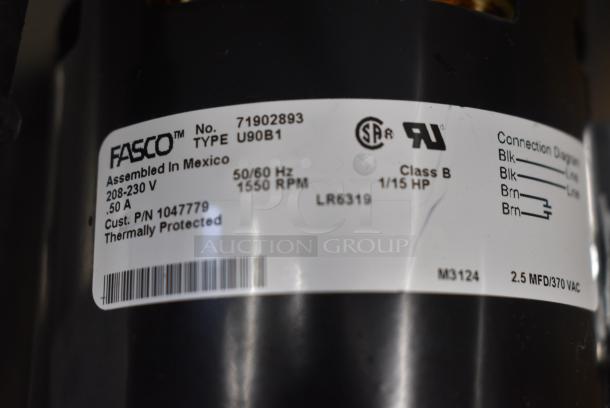 Fasco 71902893 U90B1 Motor. 208-230 Volts, 1 Phase. - Image 4 of 5